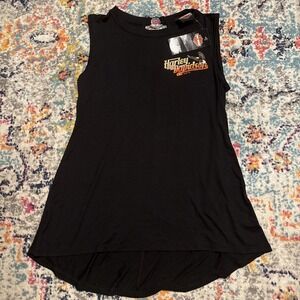 Harley Davidson Against The Wind Tank Top/ Tunic‎ Sz Small NWT
